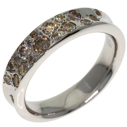 Kashikey Melange Brown Diamond Ring K18 White Gold Ladies [Used]