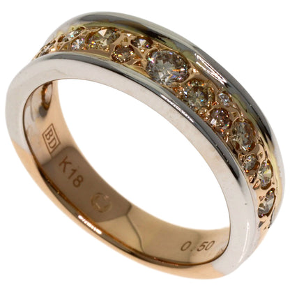 Kashikey Melange Brown Diamond Ring K18BG K18 White GoldLadies [Used]