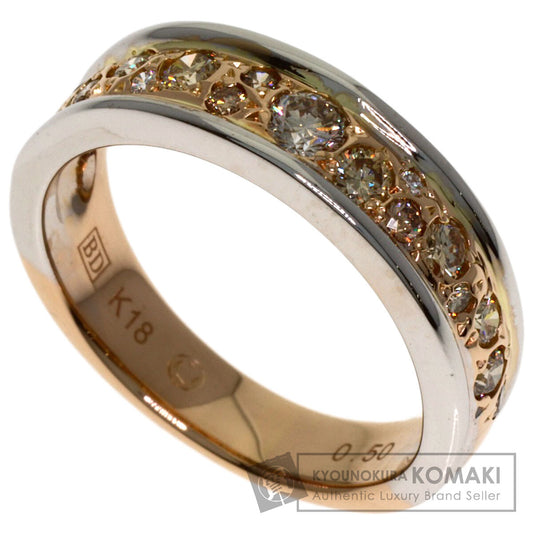 Kashikey Melange Brown Diamond Ring K18BG K18 White GoldLadies [Used]