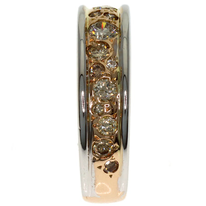 Kashikey Melange Brown Diamond Ring K18BG K18 White GoldLadies [Used]