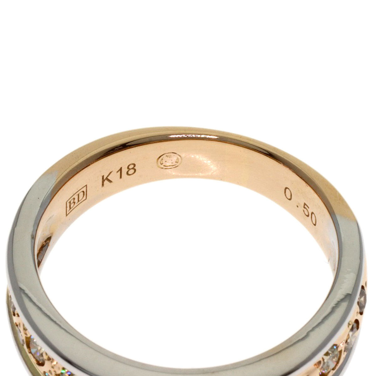 Kashikey Melange Brown Diamond Ring K18BG K18 White GoldLadies [Used]