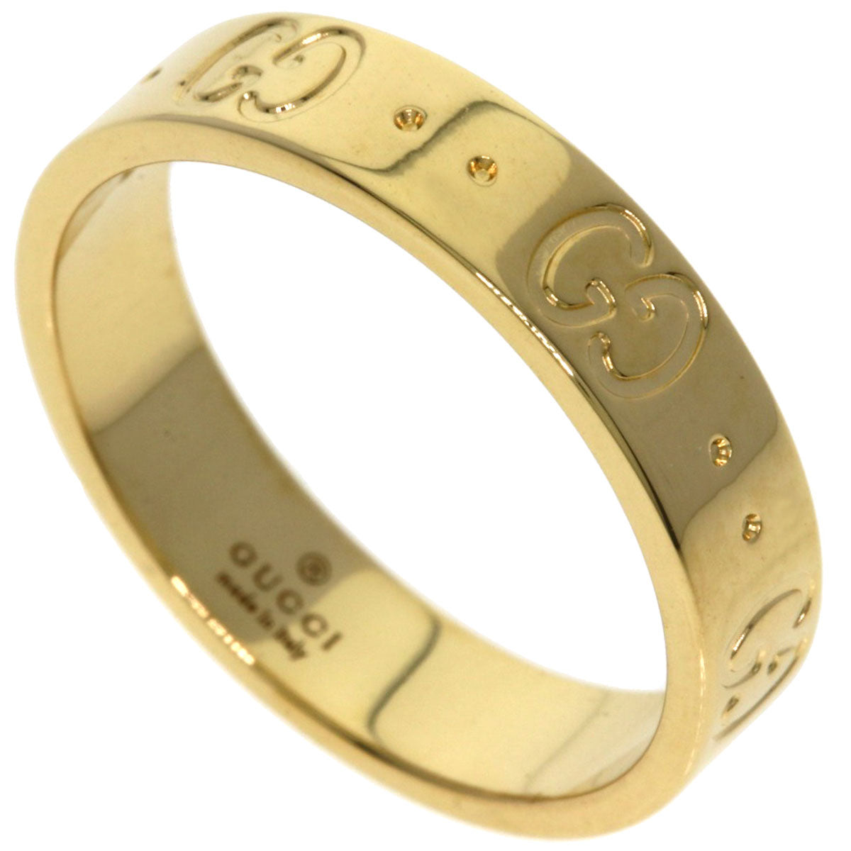 GUCCI Icon # 11 Ring K18 Yellow Gold Ladies [Used]