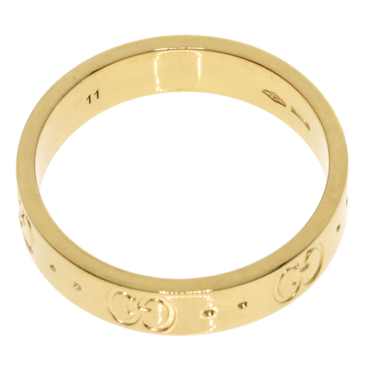 GUCCI Icon # 11 Ring K18 Yellow Gold Ladies [Used]