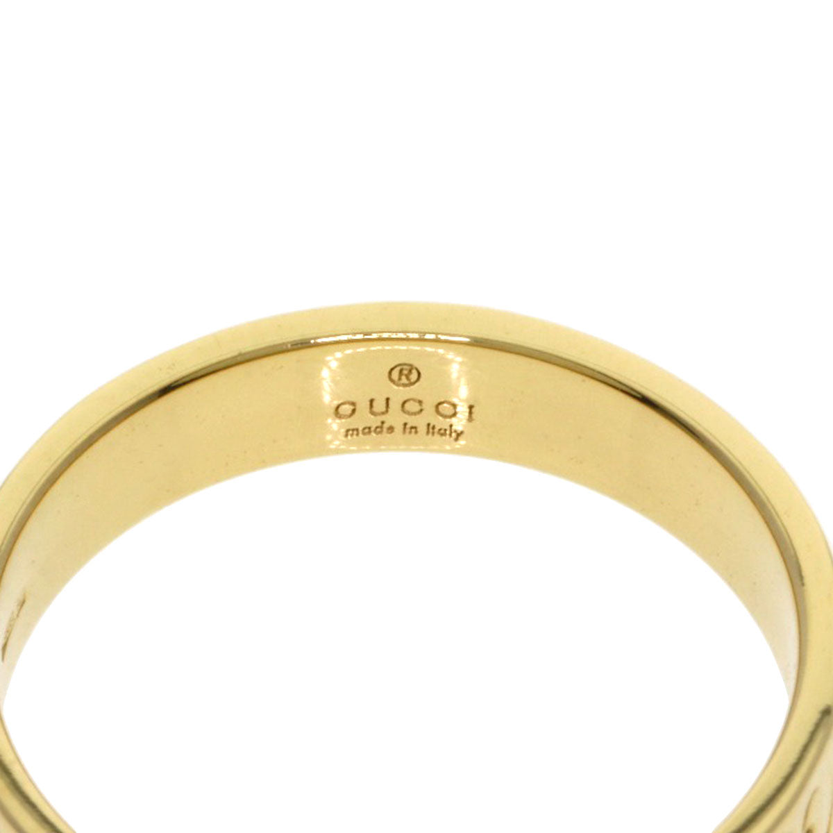 GUCCI Icon # 12 Ring K18 Yellow Gold Ladies [Used]