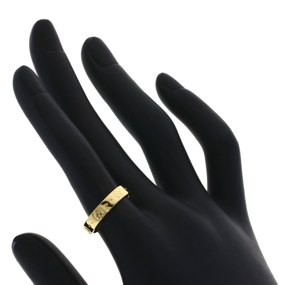 GUCCI Icon # 12 Ring K18 Yellow Gold Ladies [Used]