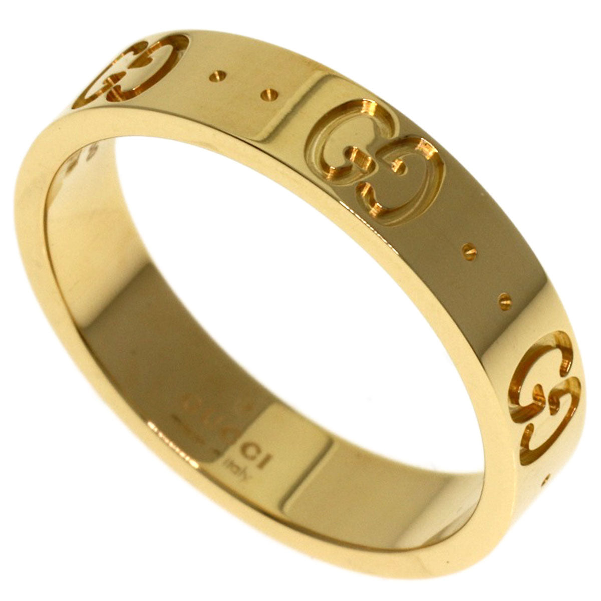 GUCCI Icon # 11 Ring K18 Yellow Gold Ladies [Used]