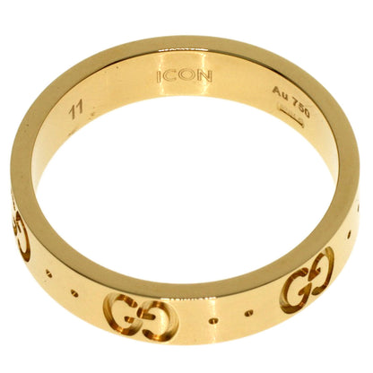 GUCCI Icon # 11 Ring K18 Yellow Gold Ladies [Used]