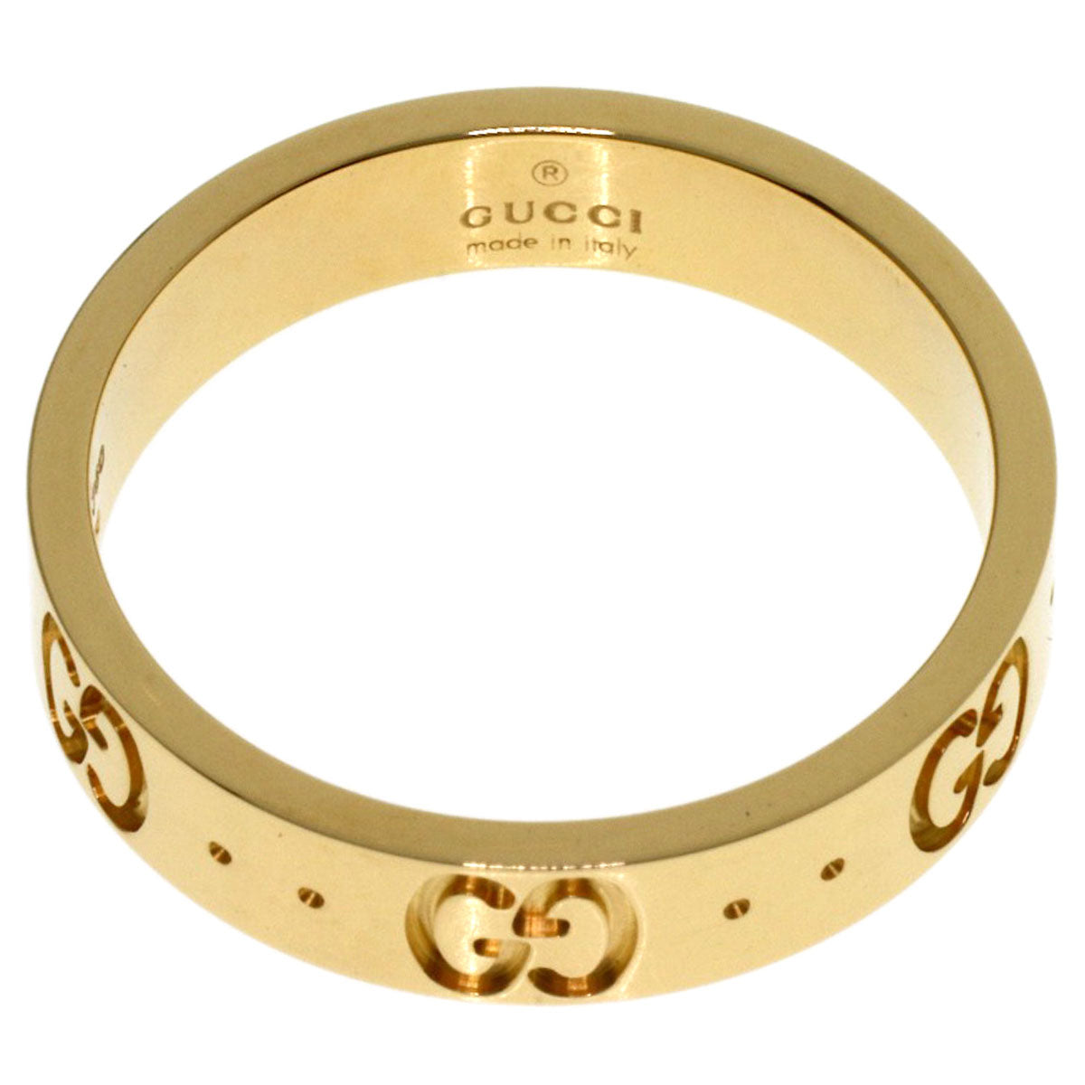 GUCCI Icon # 11 Ring K18 Yellow Gold Ladies [Used]