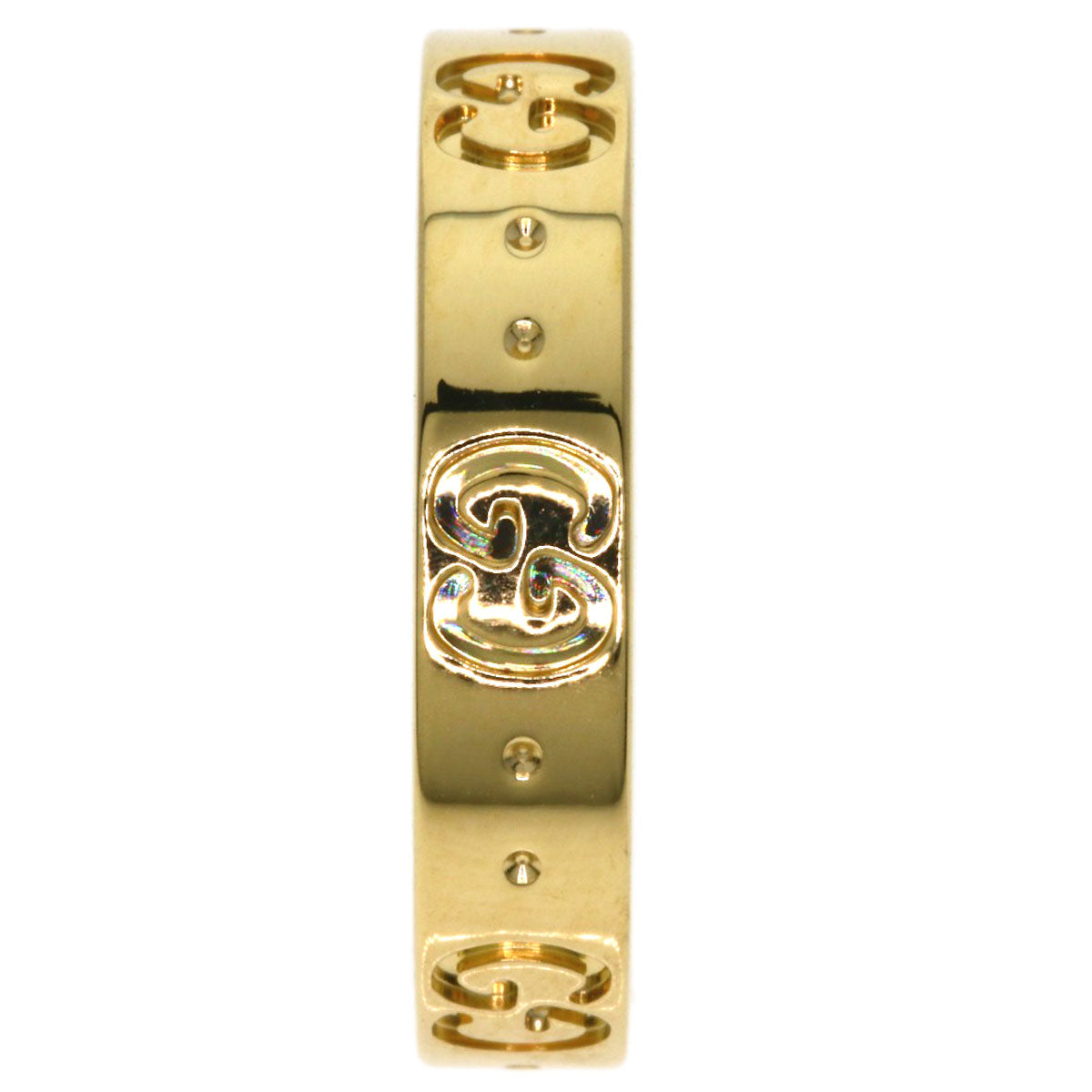 GUCCI Icon # 11 Ring K18 Yellow Gold Ladies [Used]