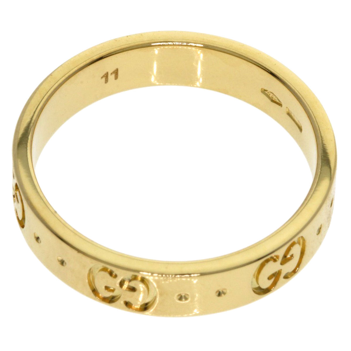 GUCCI Icon # 11 Ring K18 Yellow Gold Ladies [Used]