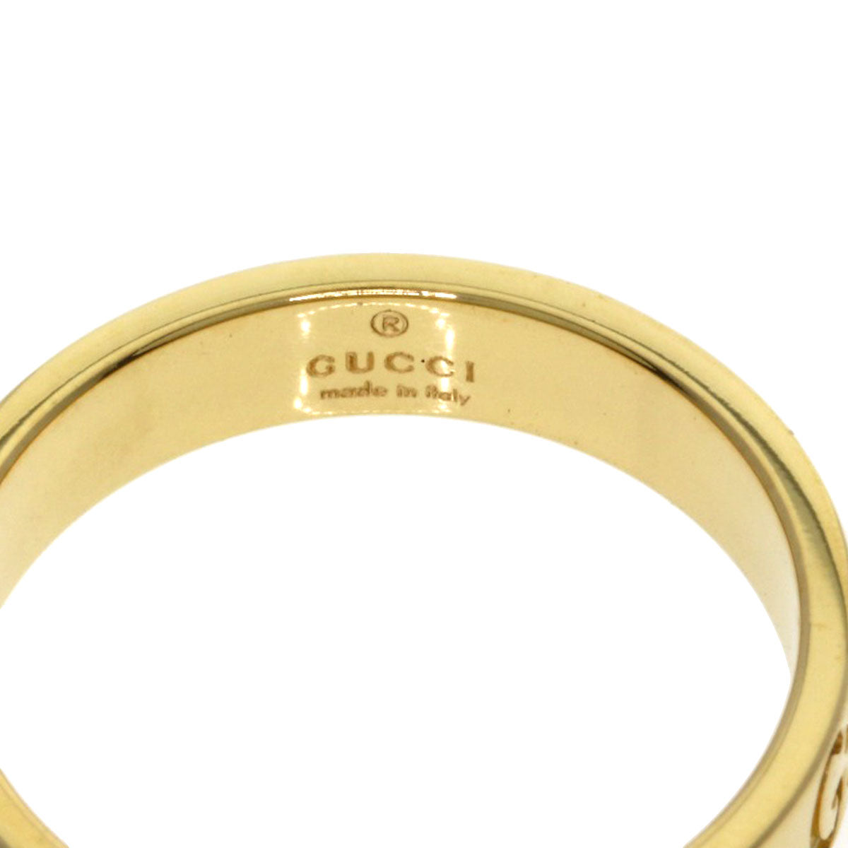 GUCCI Icon # 11 Ring K18 Yellow Gold Ladies [Used]