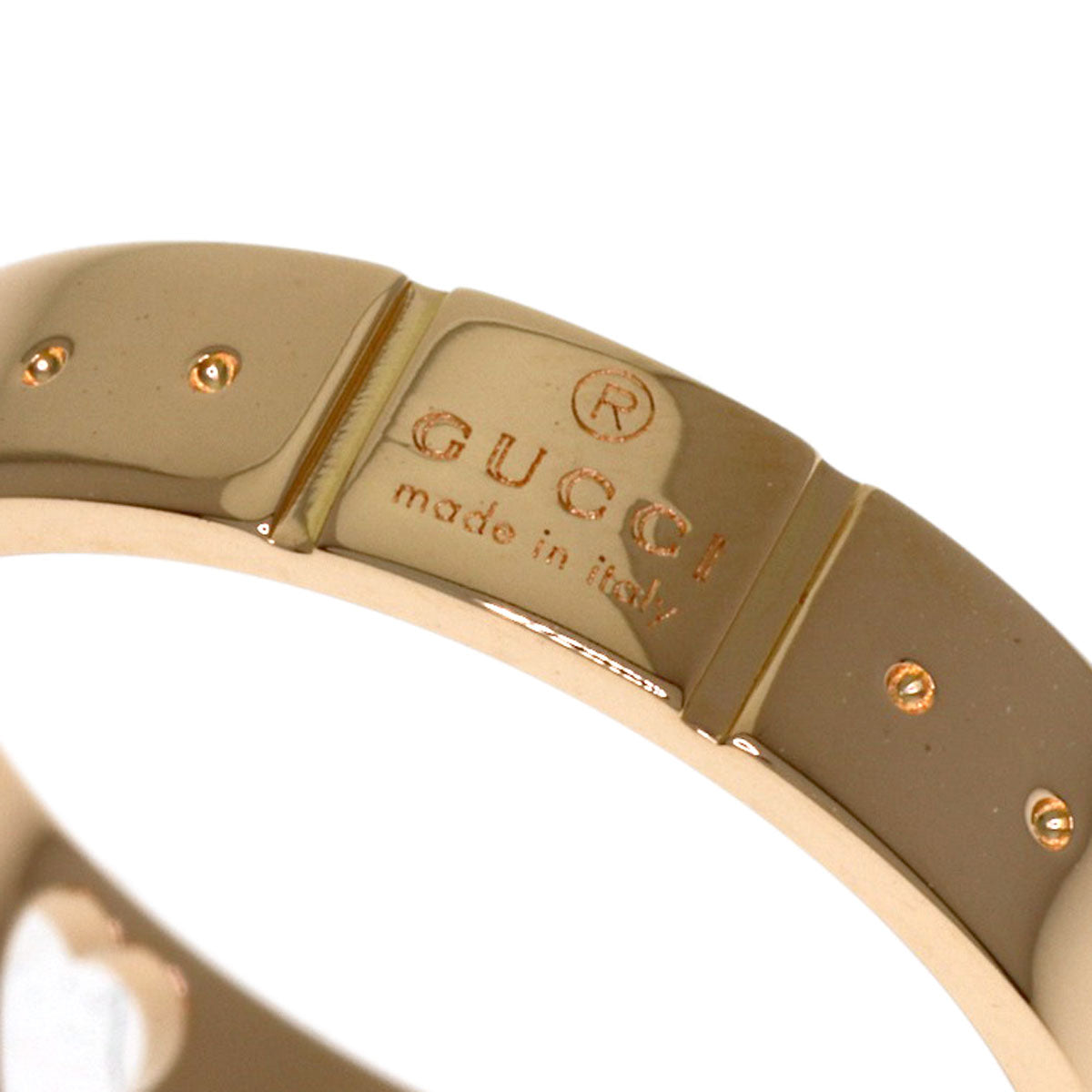 GUCCI Icon # 11 Ring K18 Pink Gold Ladies [Used]