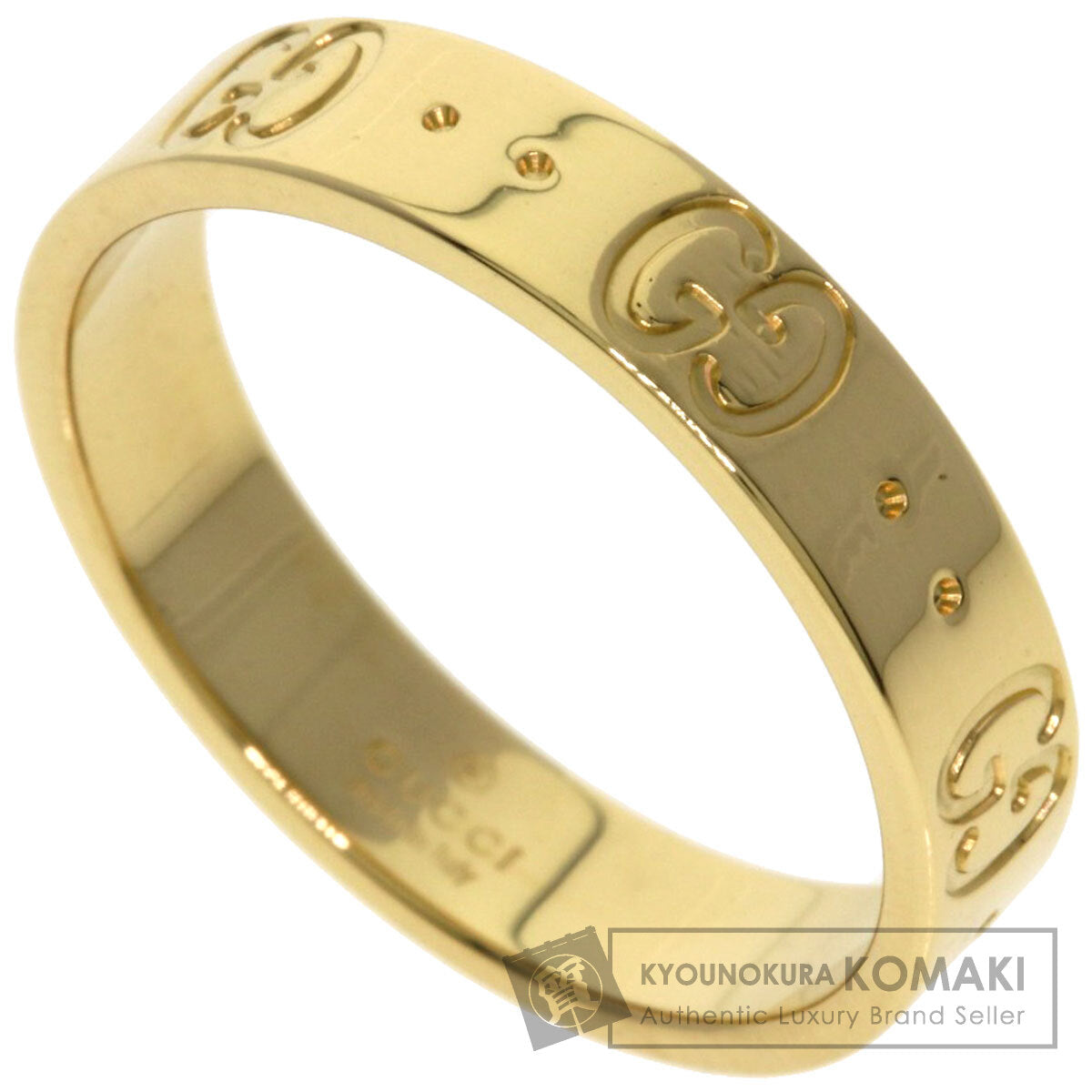 GUCCI Icon # 12 Ring K18 Yellow Gold Ladies [Used]