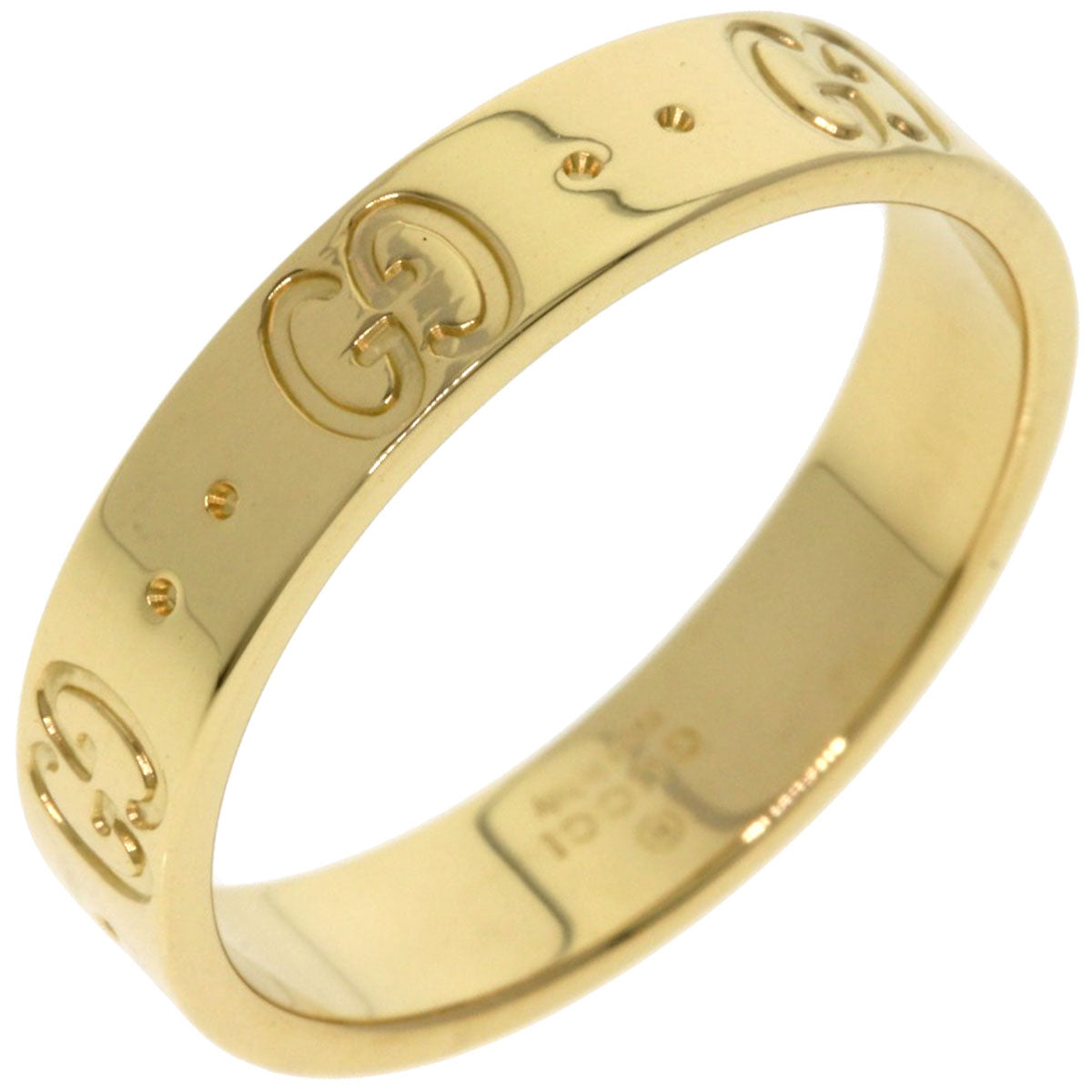 GUCCI Icon # 12 Ring K18 Yellow Gold Ladies [Used]