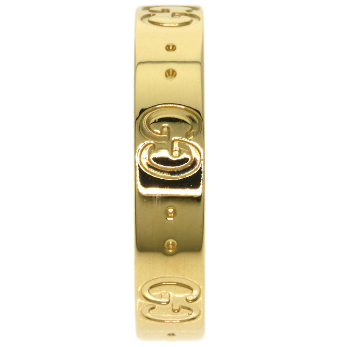 GUCCI Icon # 12 Ring K18 Yellow Gold Ladies [Used]