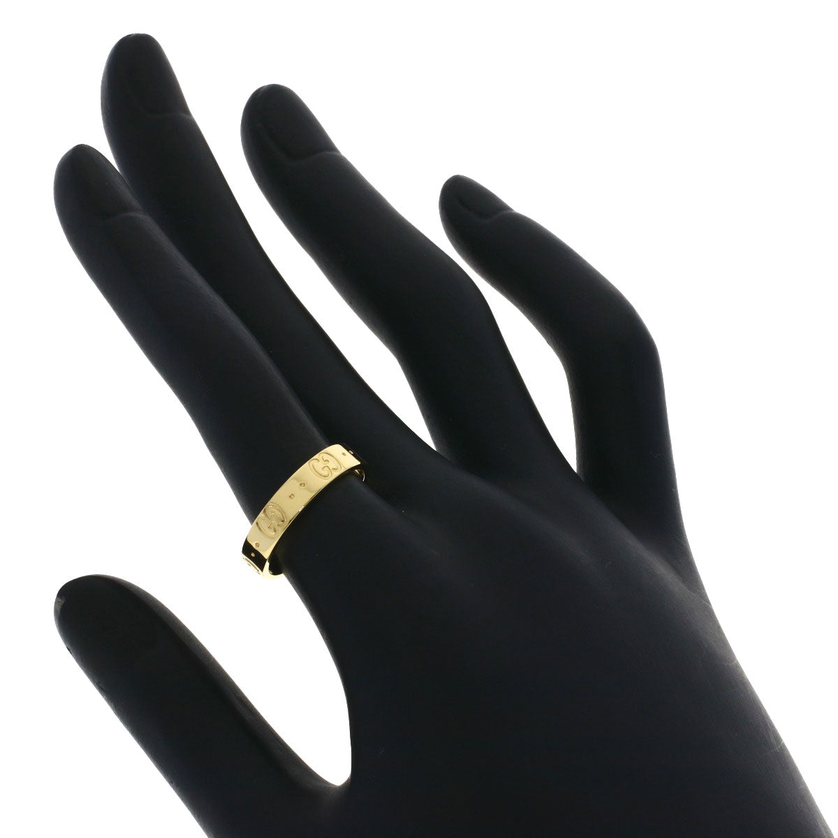 GUCCI Icon # 12 Ring K18 Yellow Gold Ladies [Used]