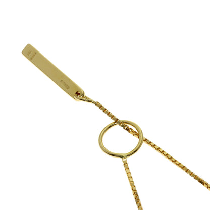 GUCCI lariat Necklace K18 Yellow Gold Ladies [Used]