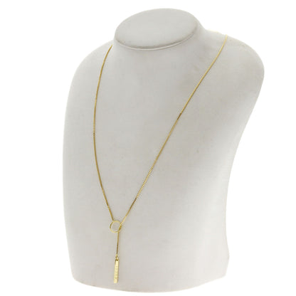 GUCCI lariat Necklace K18 Yellow Gold Ladies [Used]
