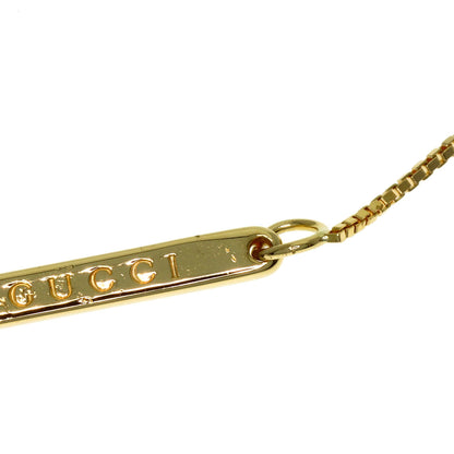 GUCCI lariat Necklace K18 Yellow Gold Ladies [Used]