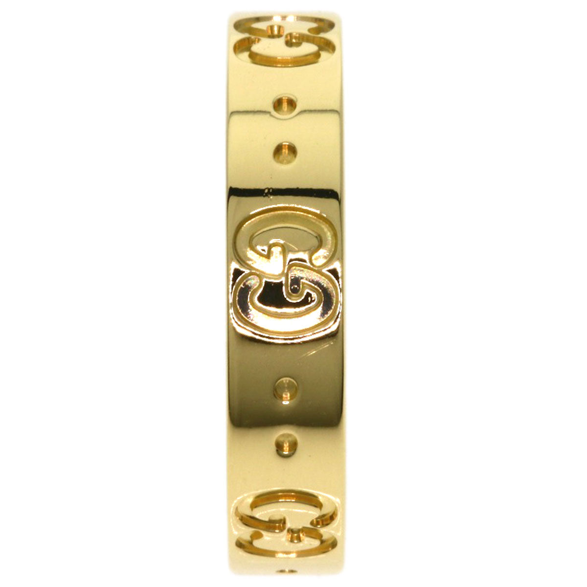 GUCCI Icon # 12 Ring K18 Yellow Gold Ladies [Used]