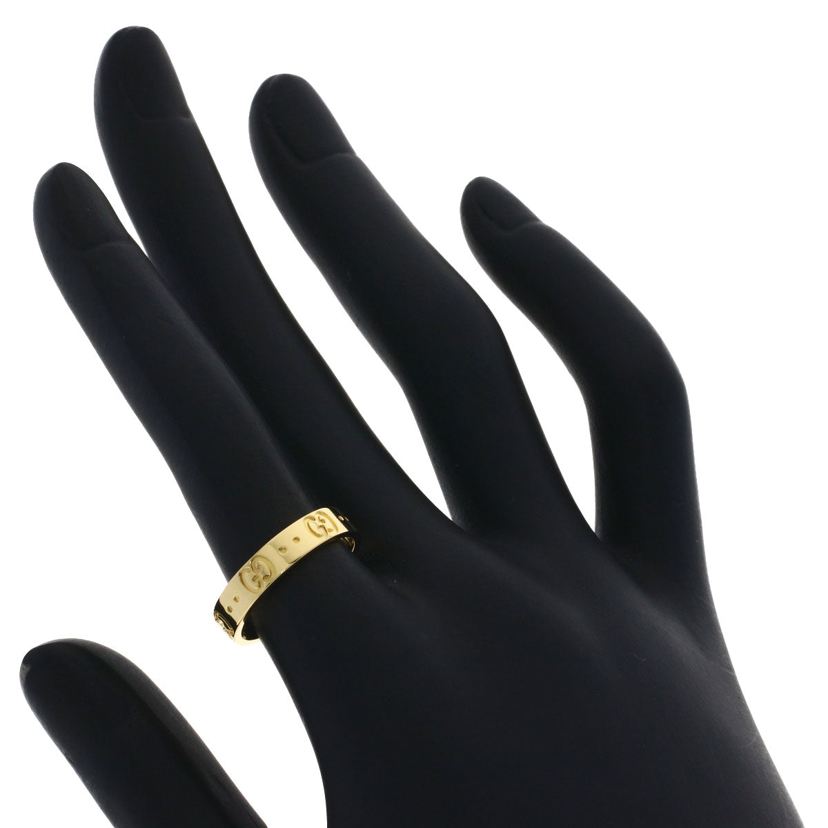 GUCCI Icon # 12 Ring K18 Yellow Gold Ladies [Used]