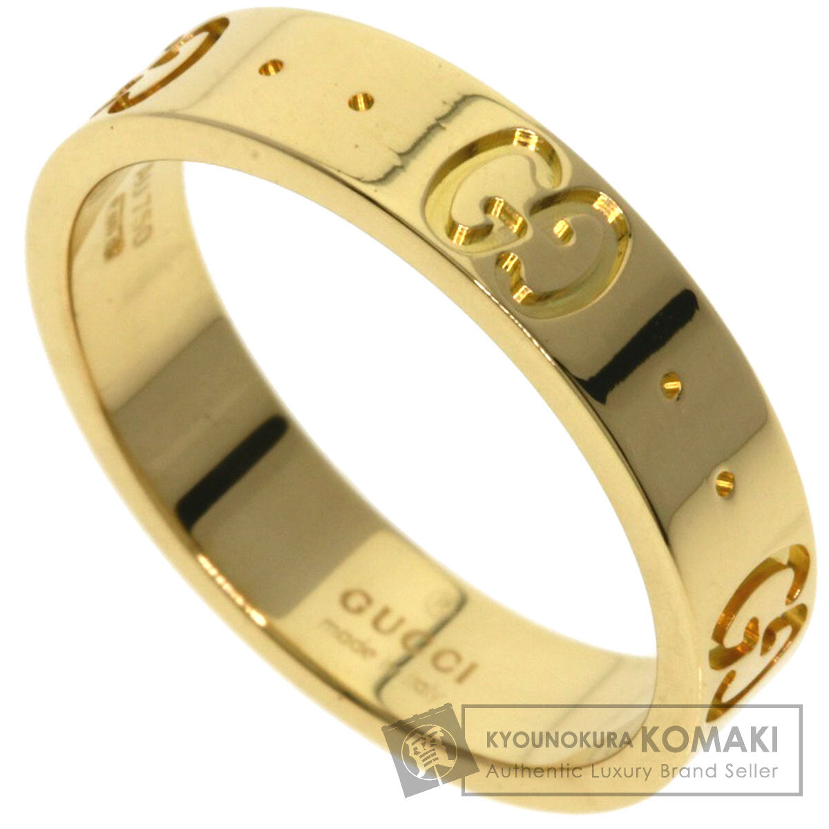 GUCCI Icon # 9 Ring K18 Yellow Gold Ladies [Used]