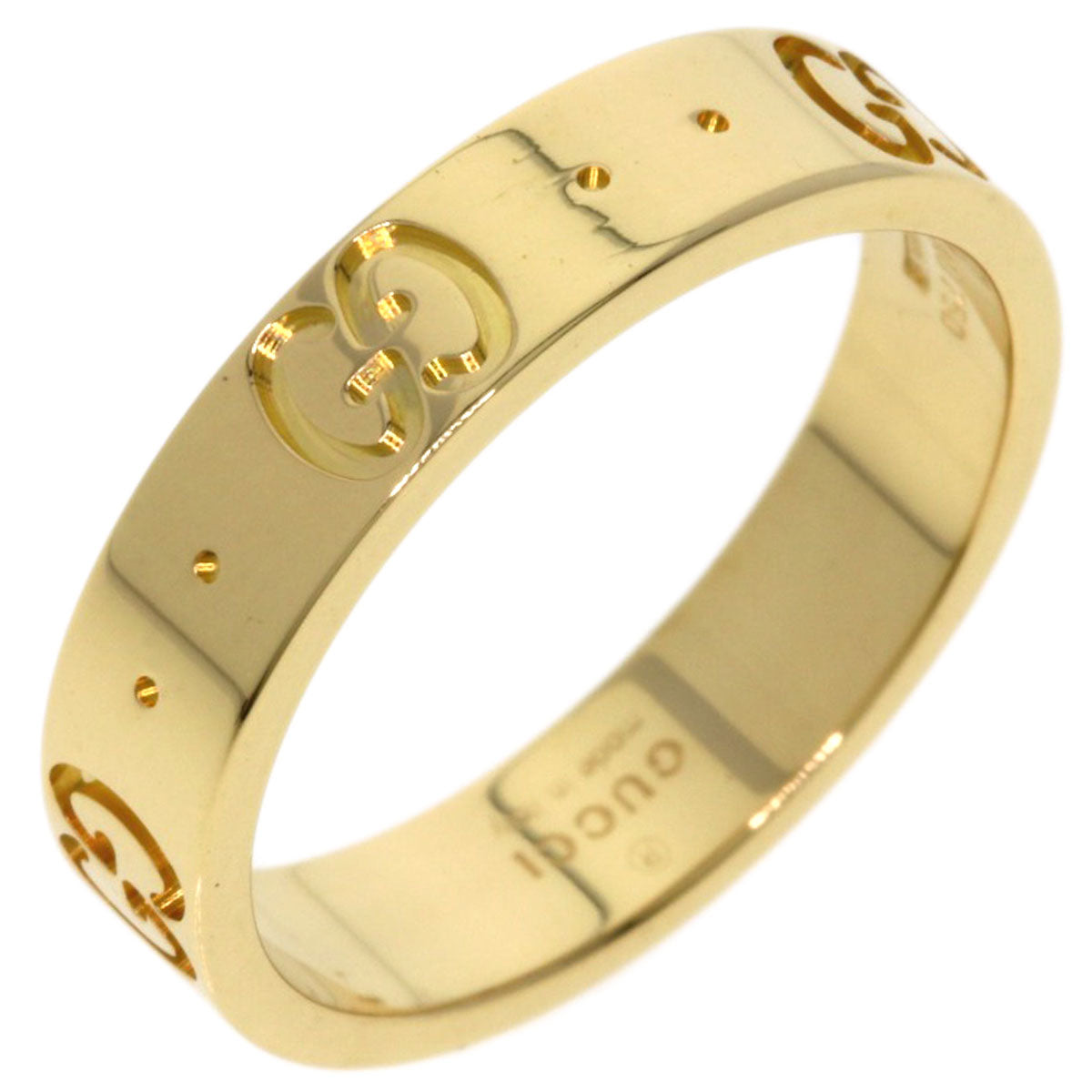 GUCCI Icon # 9 Ring K18 Yellow Gold Ladies [Used]