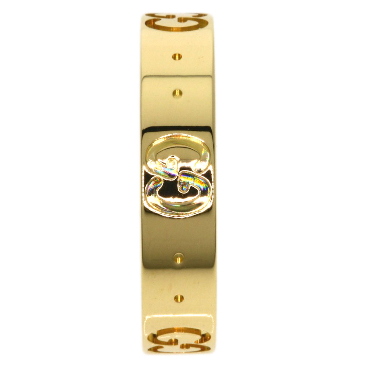 GUCCI Icon # 9 Ring K18 Yellow Gold Ladies [Used]