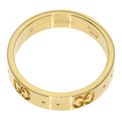 GUCCI Icon # 9 Ring K18 Yellow Gold Ladies [Used]