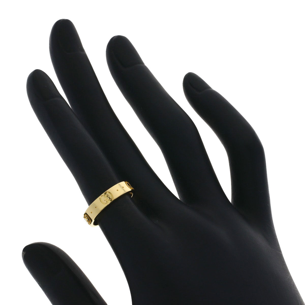 GUCCI Icon # 9 Ring K18 Yellow Gold Ladies [Used]
