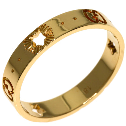 GUCCI Icon # 18 Ring K18 Yellow Gold Ladies [Used]