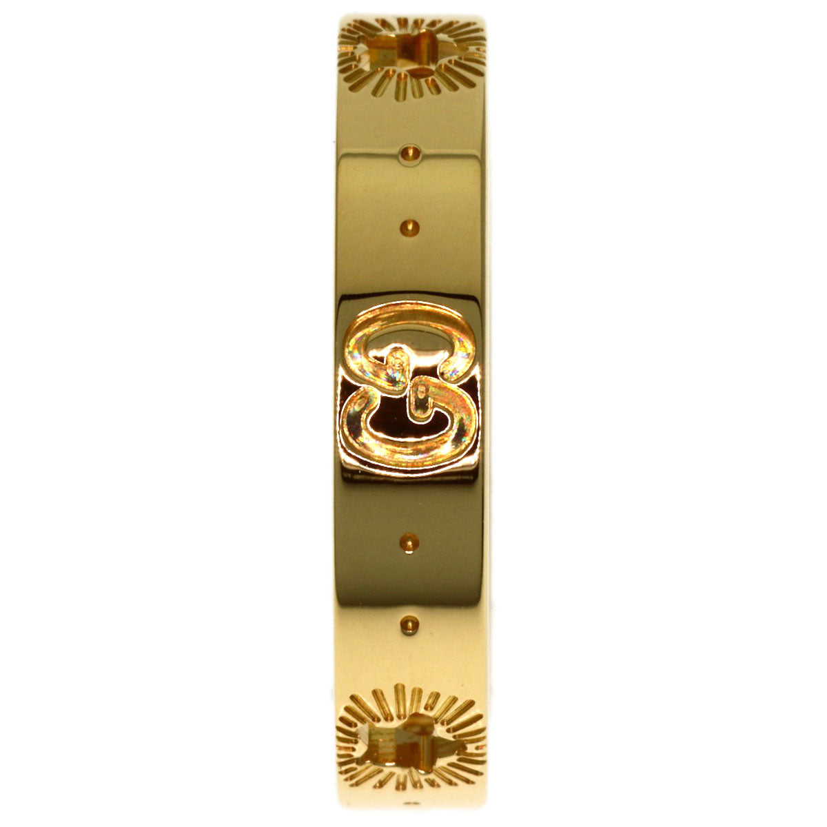 GUCCI Icon # 18 Ring K18 Yellow Gold Ladies [Used]