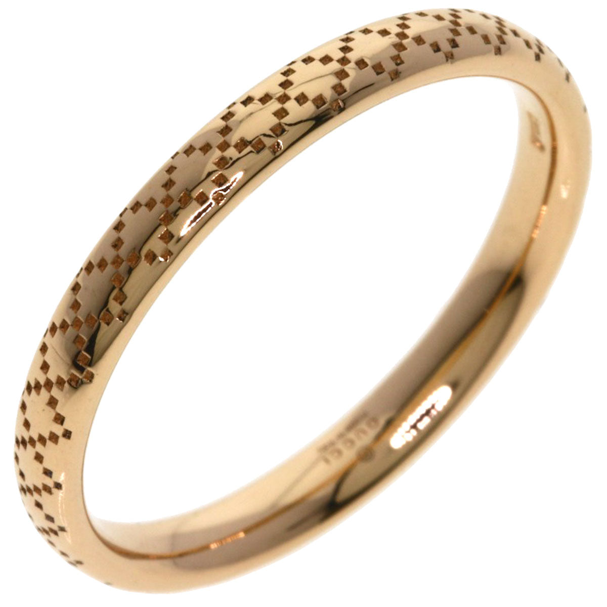 GUCCI Diamantissima #17 Ring K18 Pink Gold Ladies [Used]