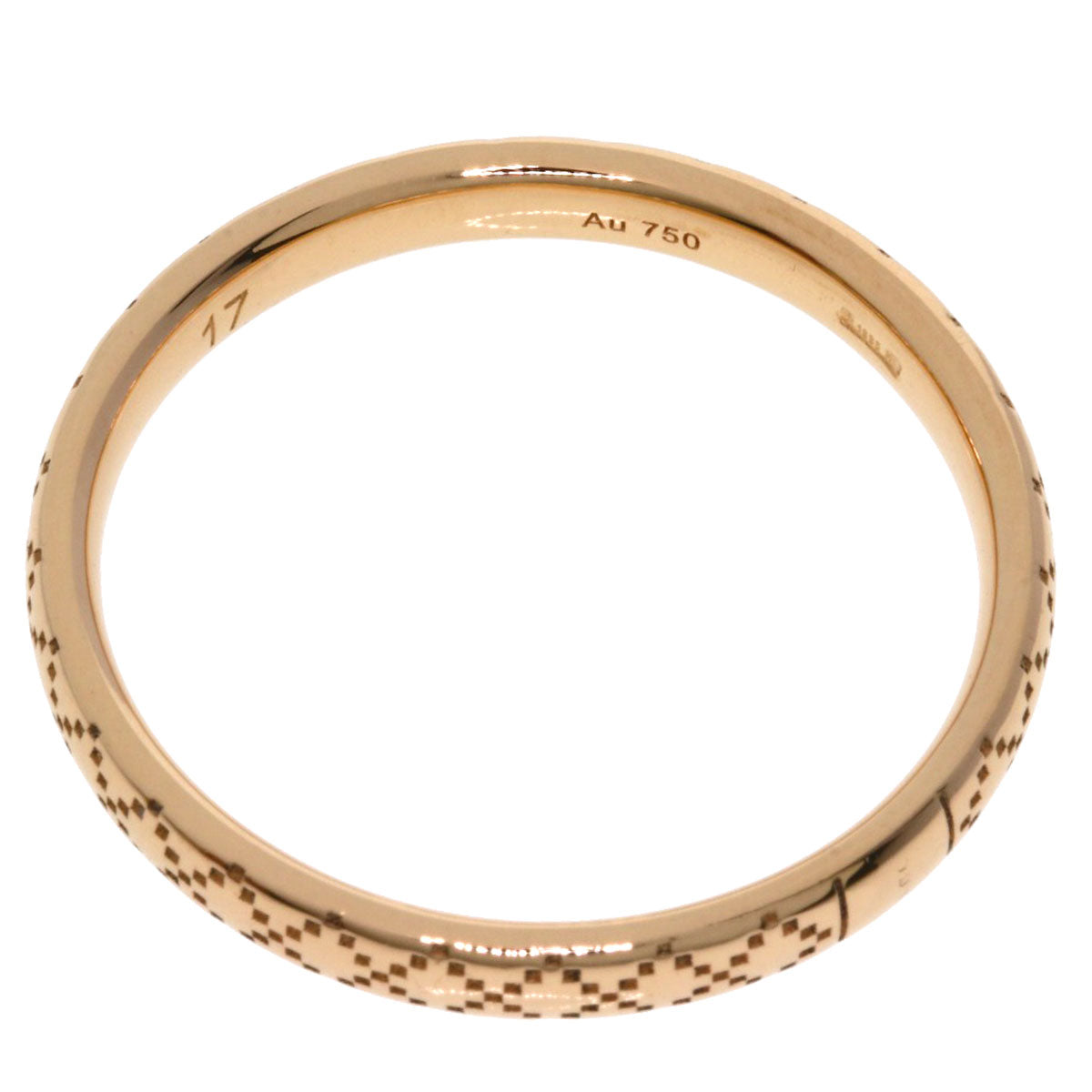 GUCCI Diamantissima #17 Ring K18 Pink Gold Ladies [Used]