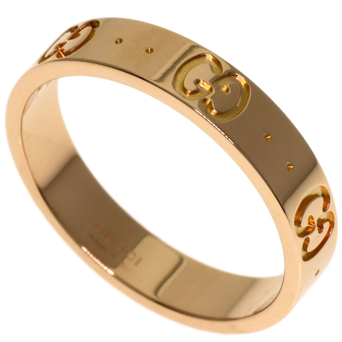 GUCCI Icon # 15 Ring K18 Pink Gold Ladies [Used]