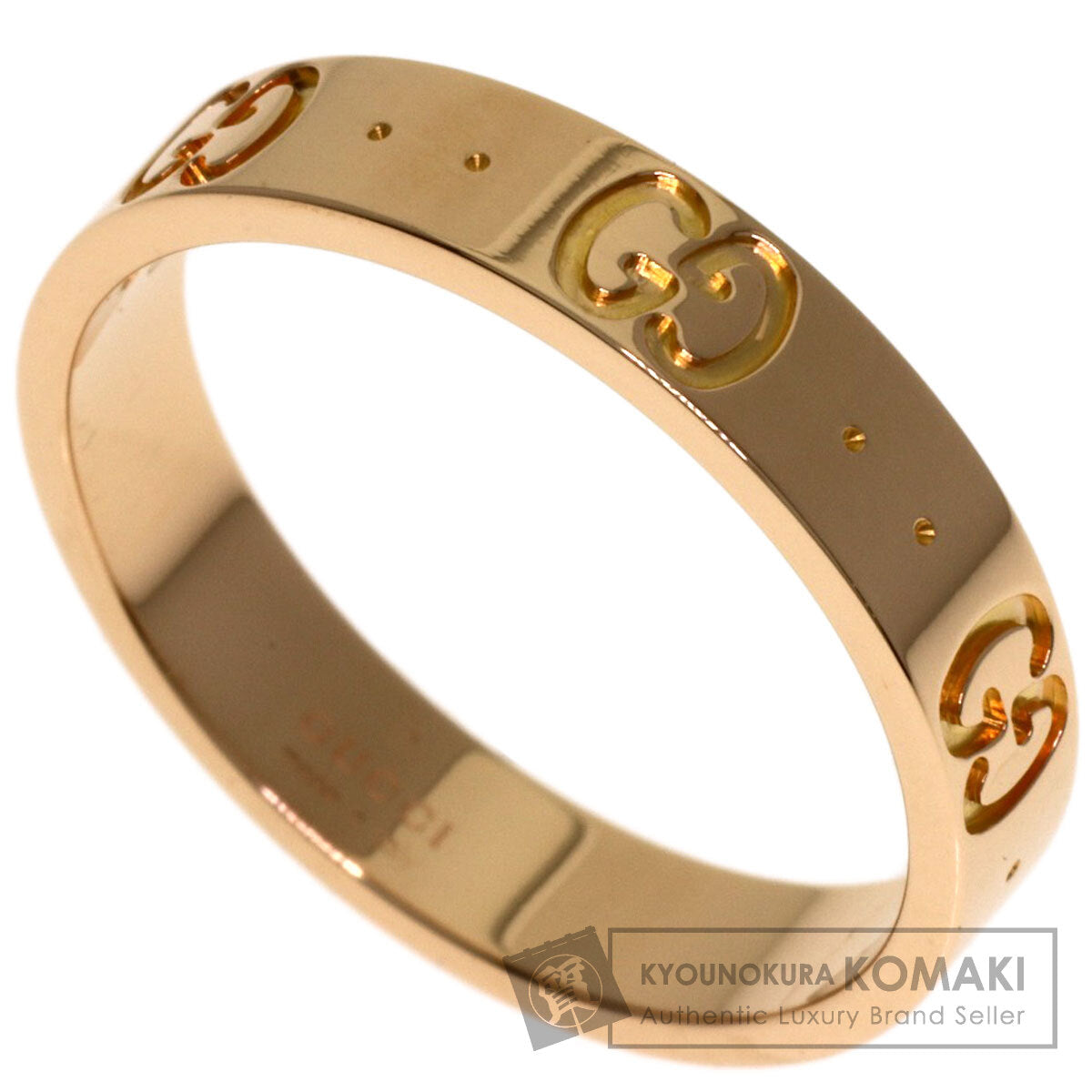GUCCI Icon # 15 Ring K18 Pink Gold Ladies [Used]