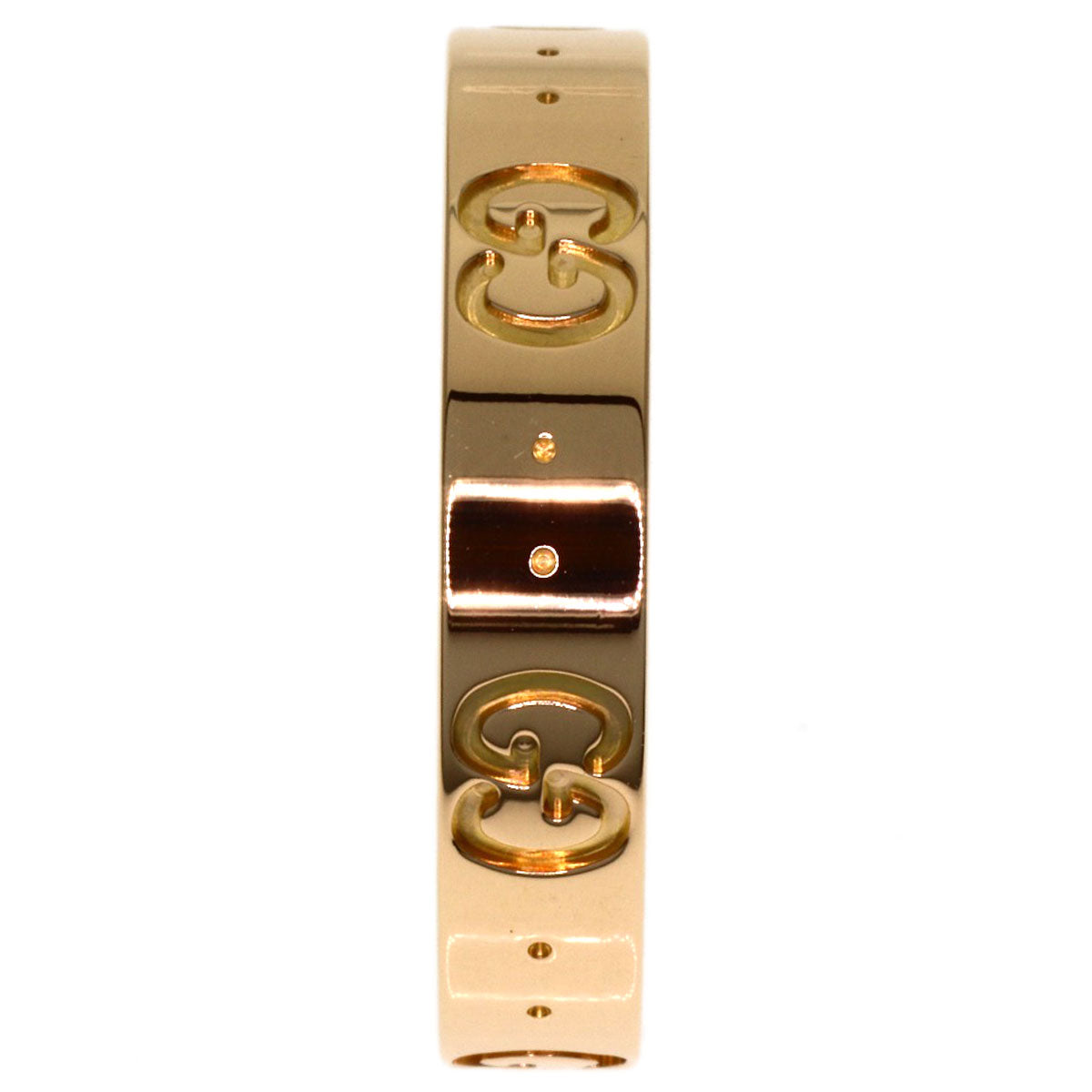 GUCCI Icon # 15 Ring K18 Pink Gold Ladies [Used]