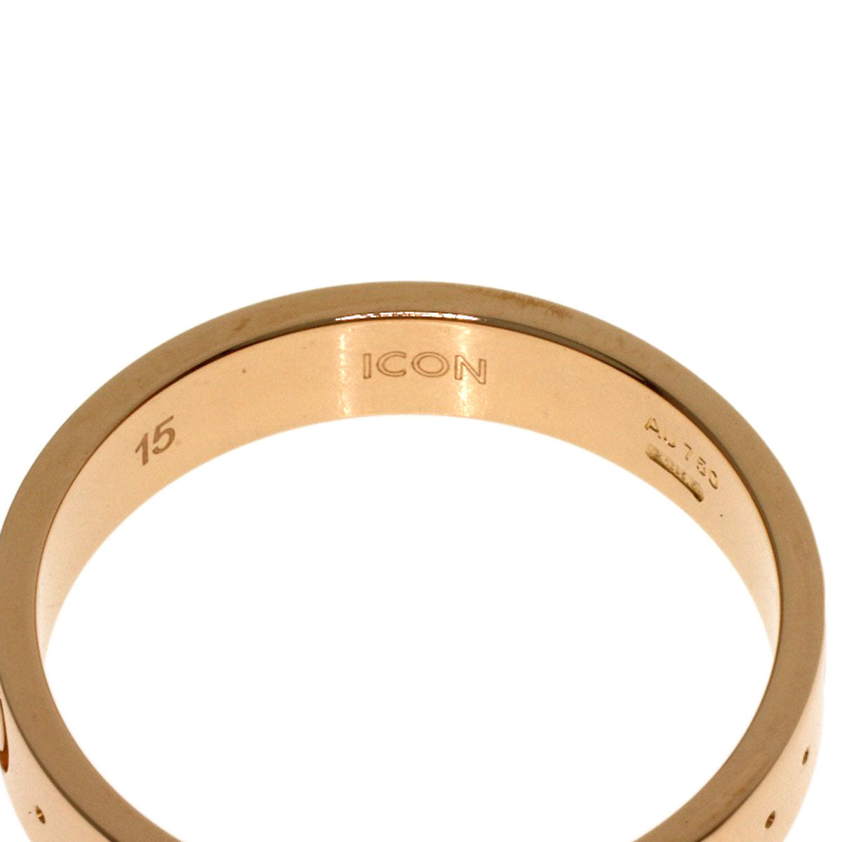 GUCCI Icon # 15 Ring K18 Pink Gold Ladies [Used]