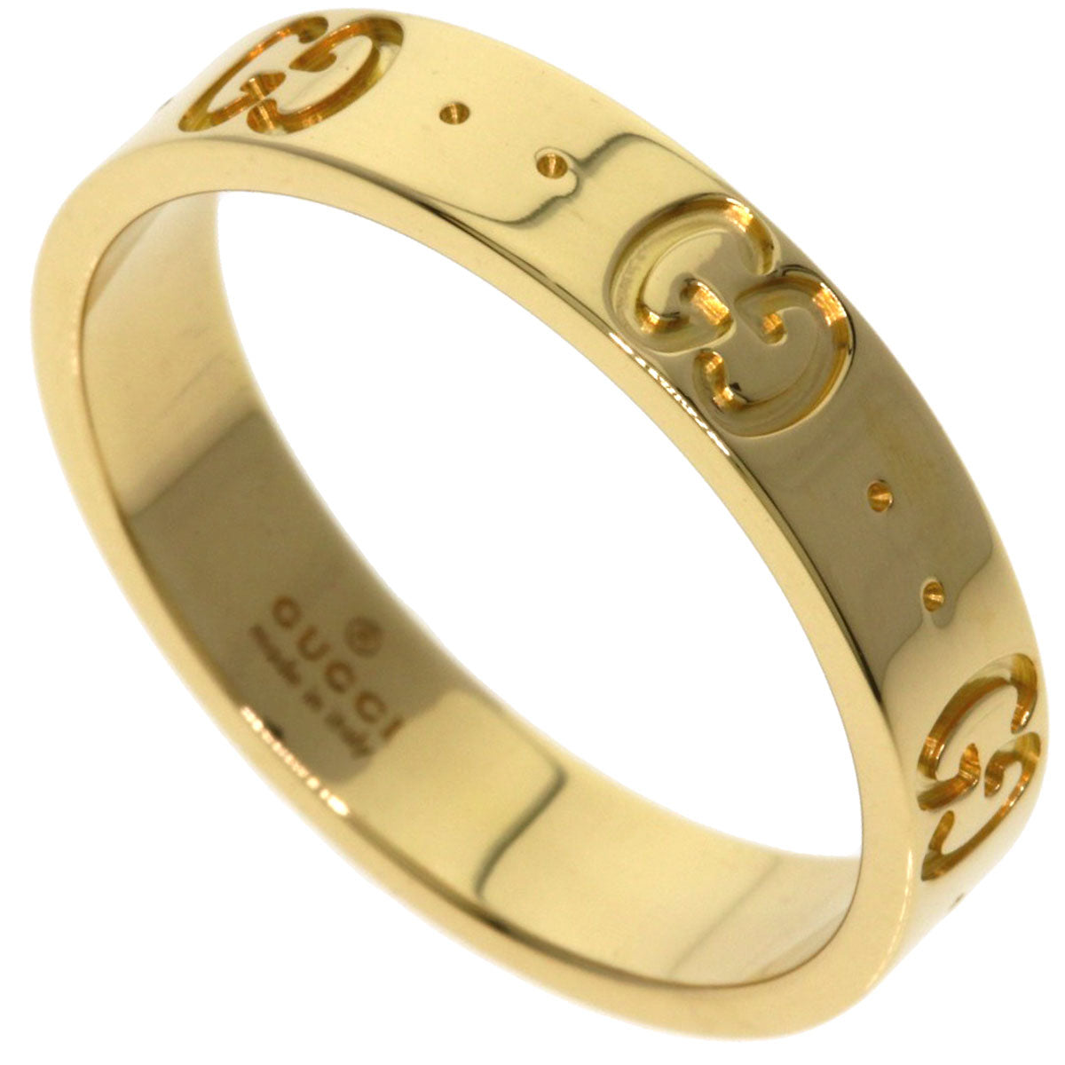 GUCCI Icon # 13 Ring K18 Yellow Gold Ladies [Used]