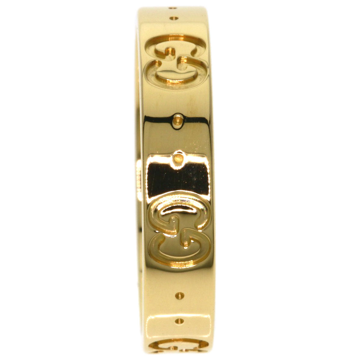 GUCCI Icon # 13 Ring K18 Yellow Gold Ladies [Used]