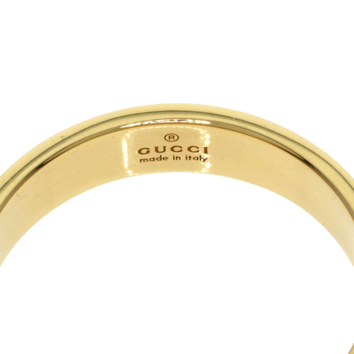 GUCCI Icon # 13 Ring K18 Yellow Gold Ladies [Used]