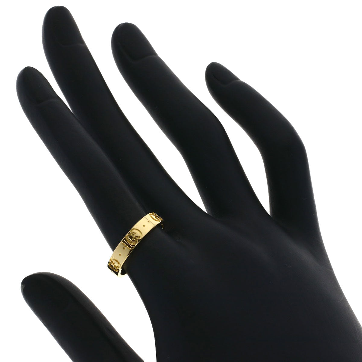 GUCCI Icon # 13 Ring K18 Yellow Gold Ladies [Used]