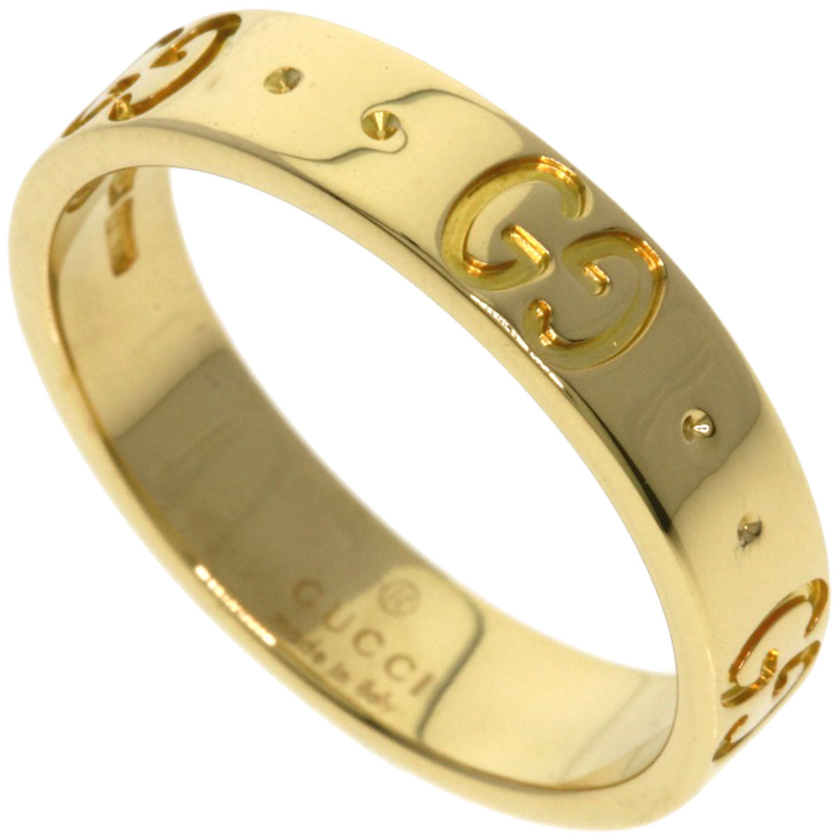 GUCCI アイコン #8 Ring K18 Yellow Gold Ladies [Used]