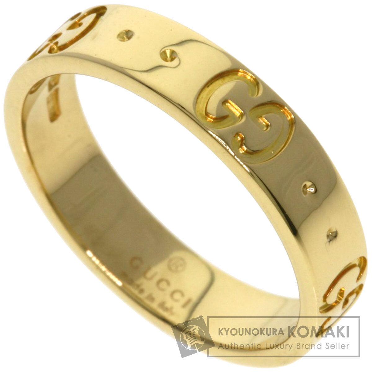 GUCCI アイコン #8 Ring K18 Yellow Gold Ladies [Used]