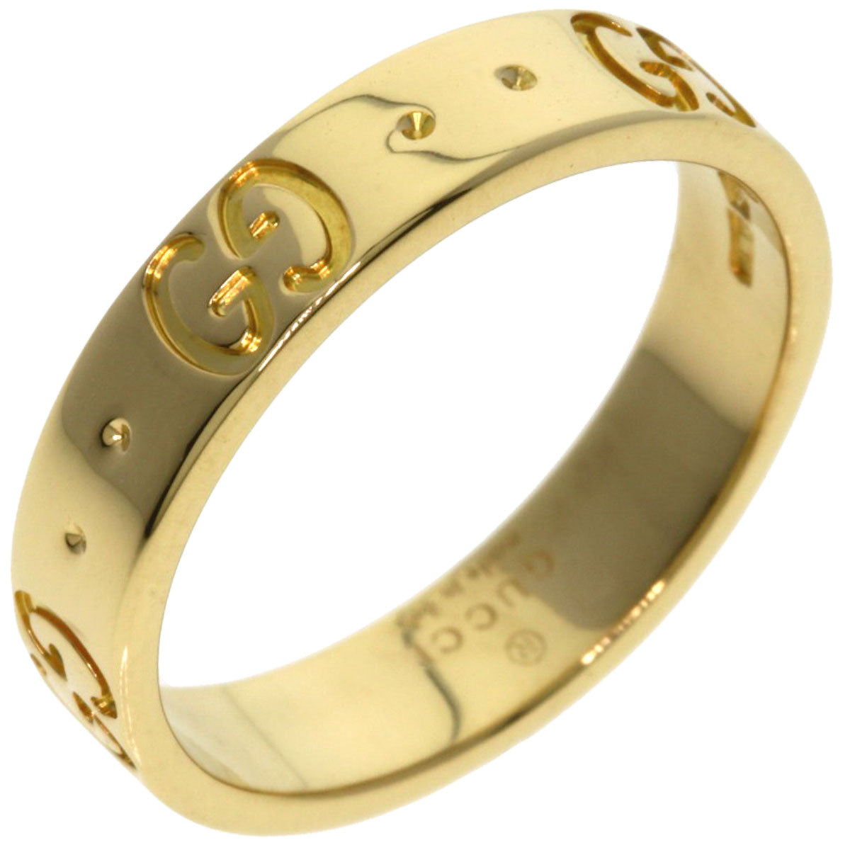 GUCCI アイコン #8 Ring K18 Yellow Gold Ladies [Used]