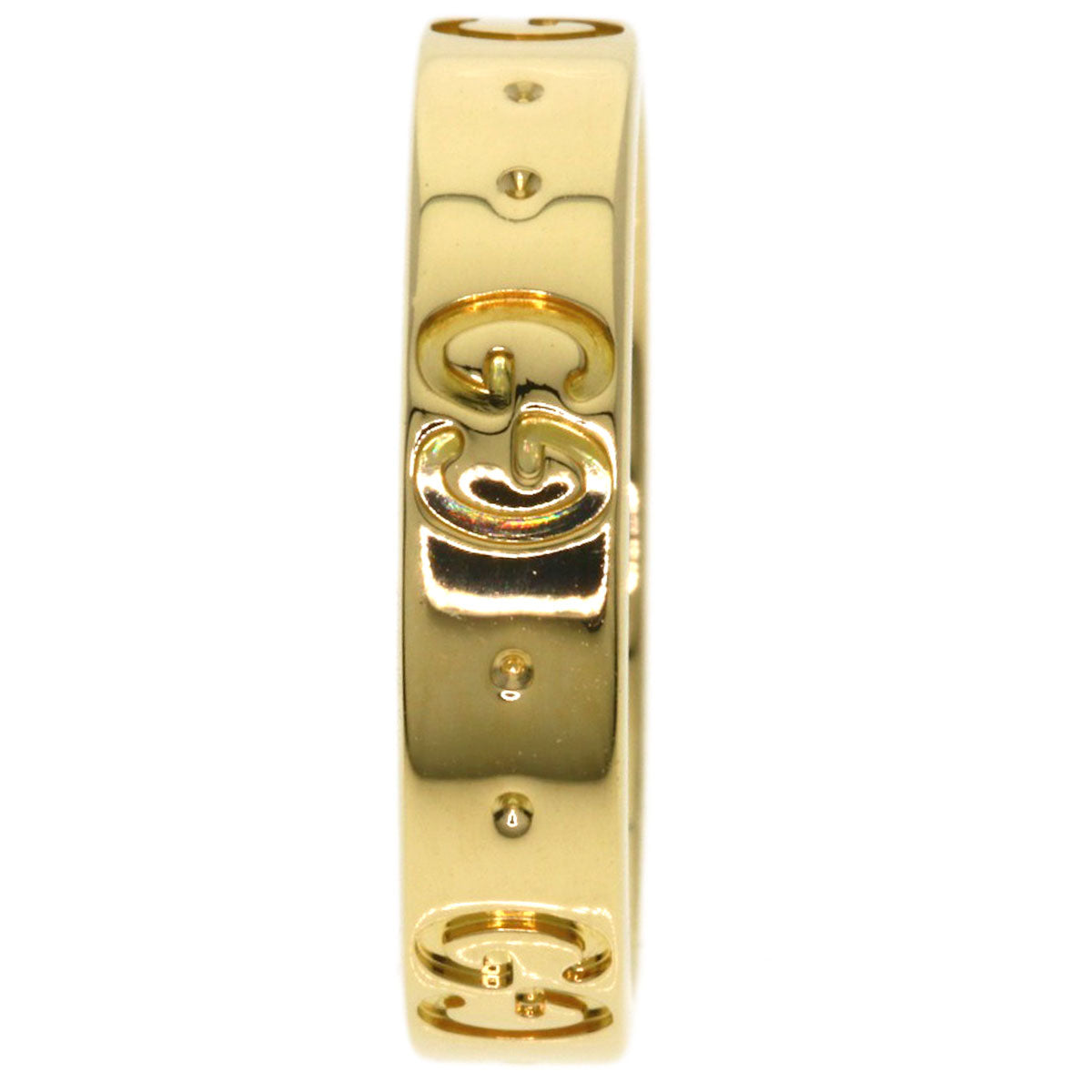 GUCCI アイコン #8 Ring K18 Yellow Gold Ladies [Used]