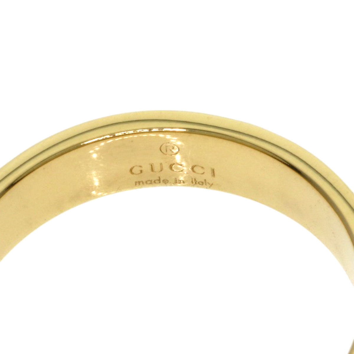 GUCCI アイコン #8 Ring K18 Yellow Gold Ladies [Used]