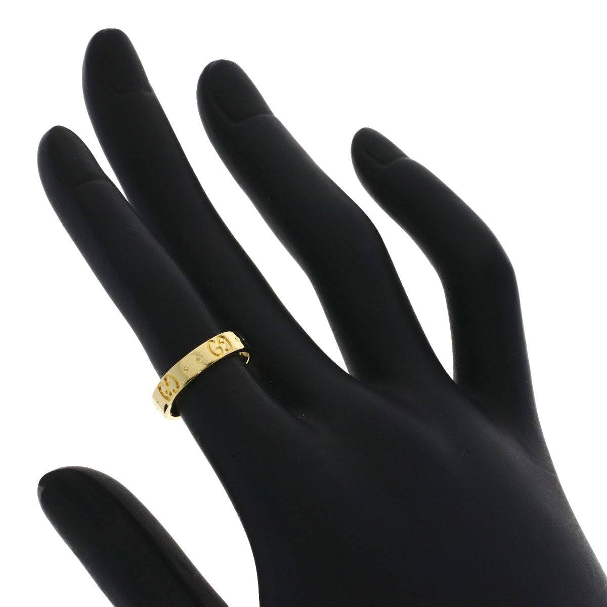 GUCCI アイコン #8 Ring K18 Yellow Gold Ladies [Used]