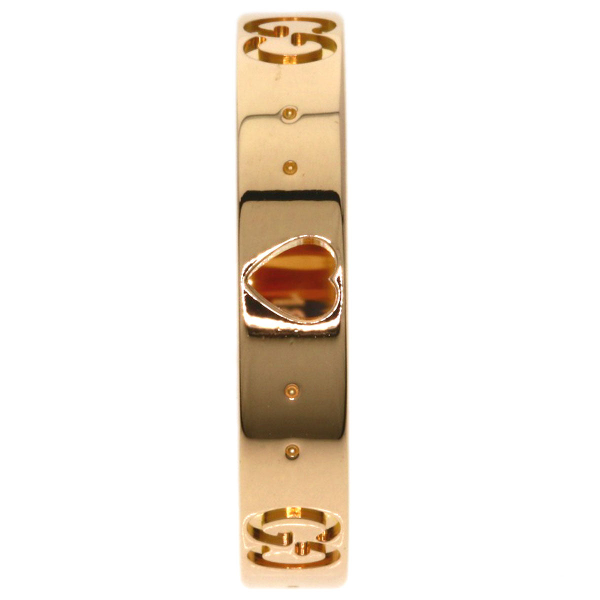 GUCCI Icon Amor Ring K18 Pink Gold Ladies [Used]