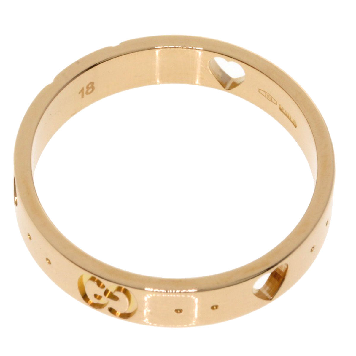 GUCCI Icon Amor Ring K18 Pink Gold Ladies [Used]